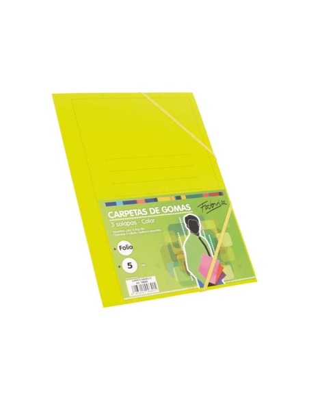 CARPETA GOMAS FABRISA CARTON Fº AMARILLO 15828